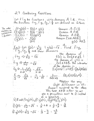 Midterm Exam Review Notes for Course XYZ 101 - 2 Transformations of ...