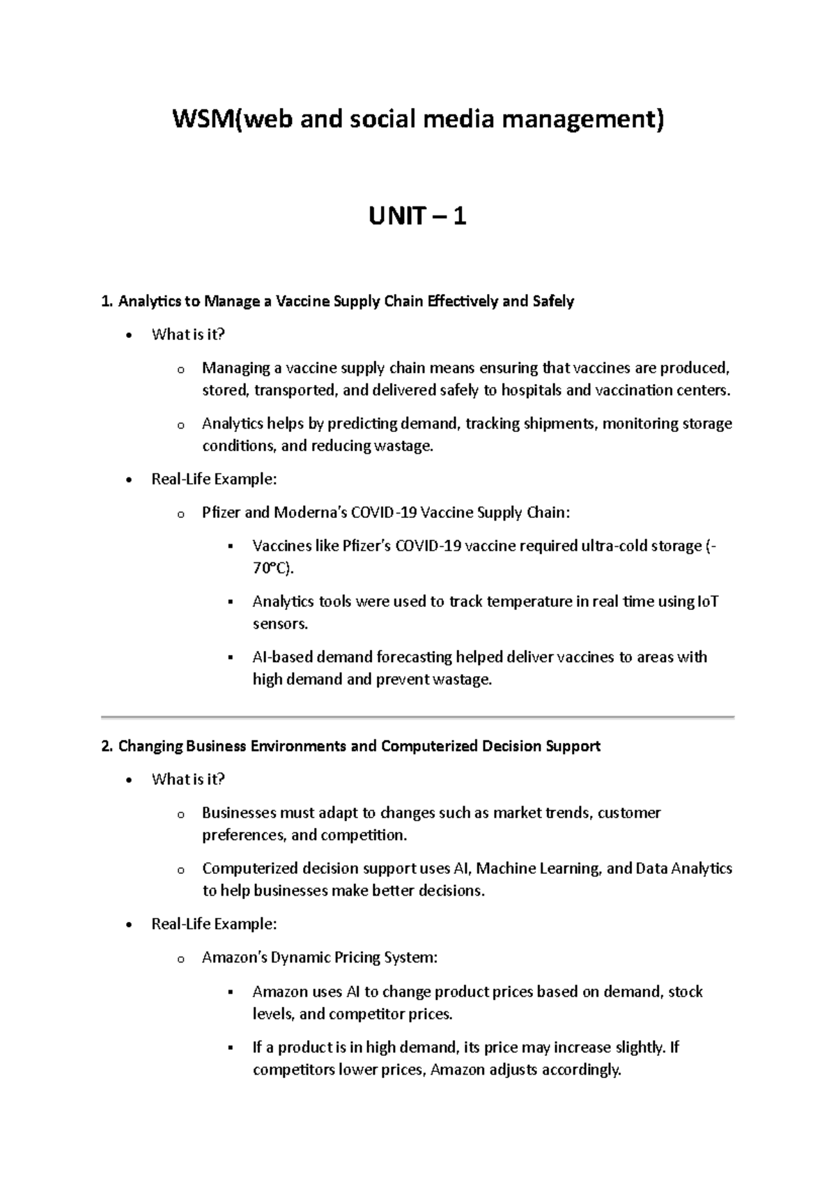 WSM 1-5 units - easy to understand - WSM(web and social media ...
