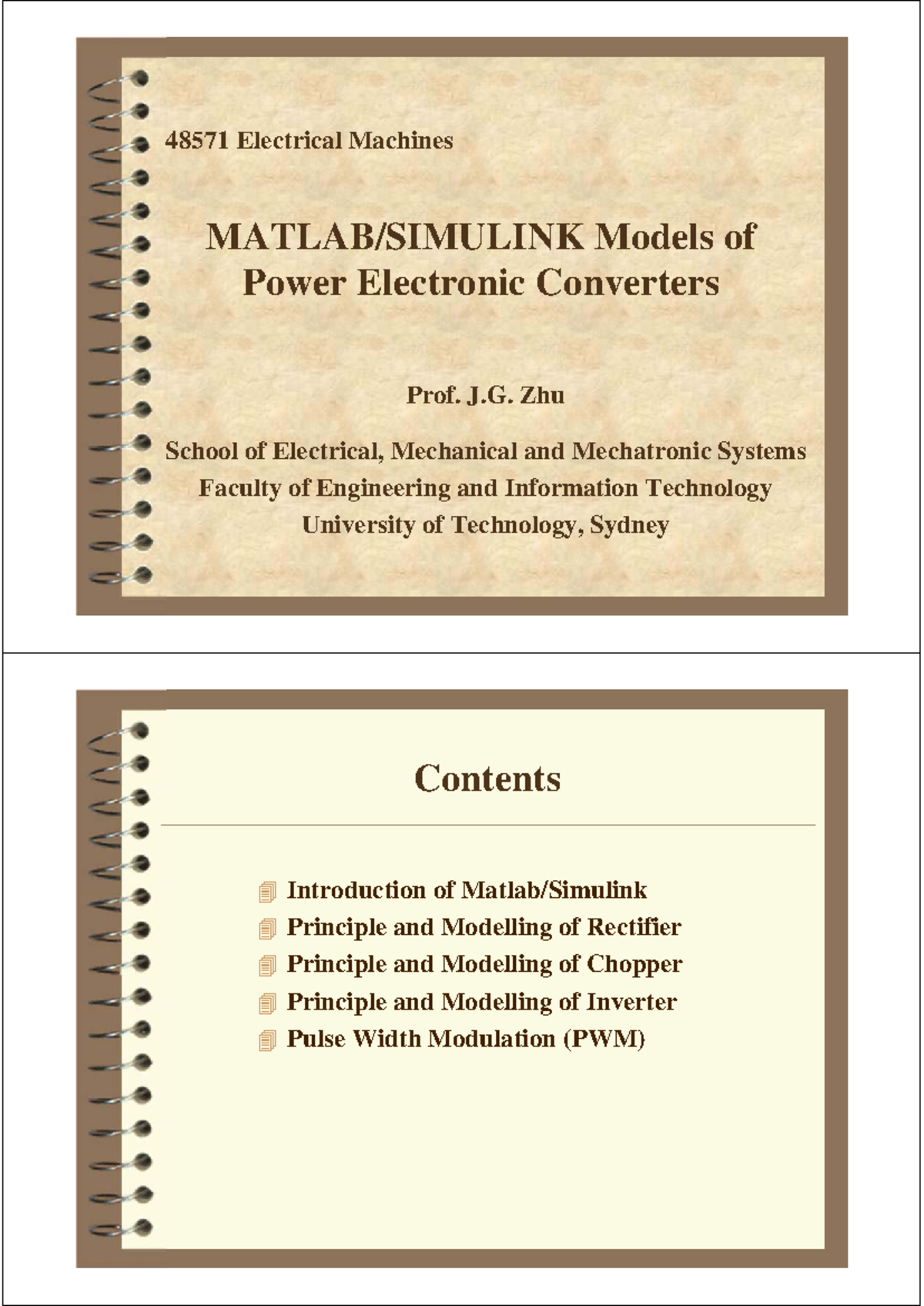 Wk 2 48571 EM Modeling PE Converters 2p - MATLAB/SIMULINK Models of ...