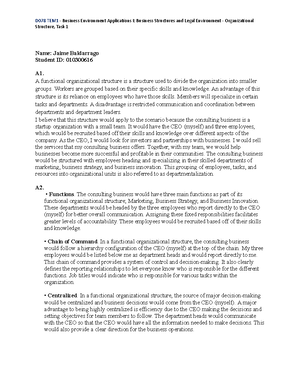 D078 Task 2 - d078 task 2 - D078 Task 2 Name: JAIME BALDARRAGO Student ...