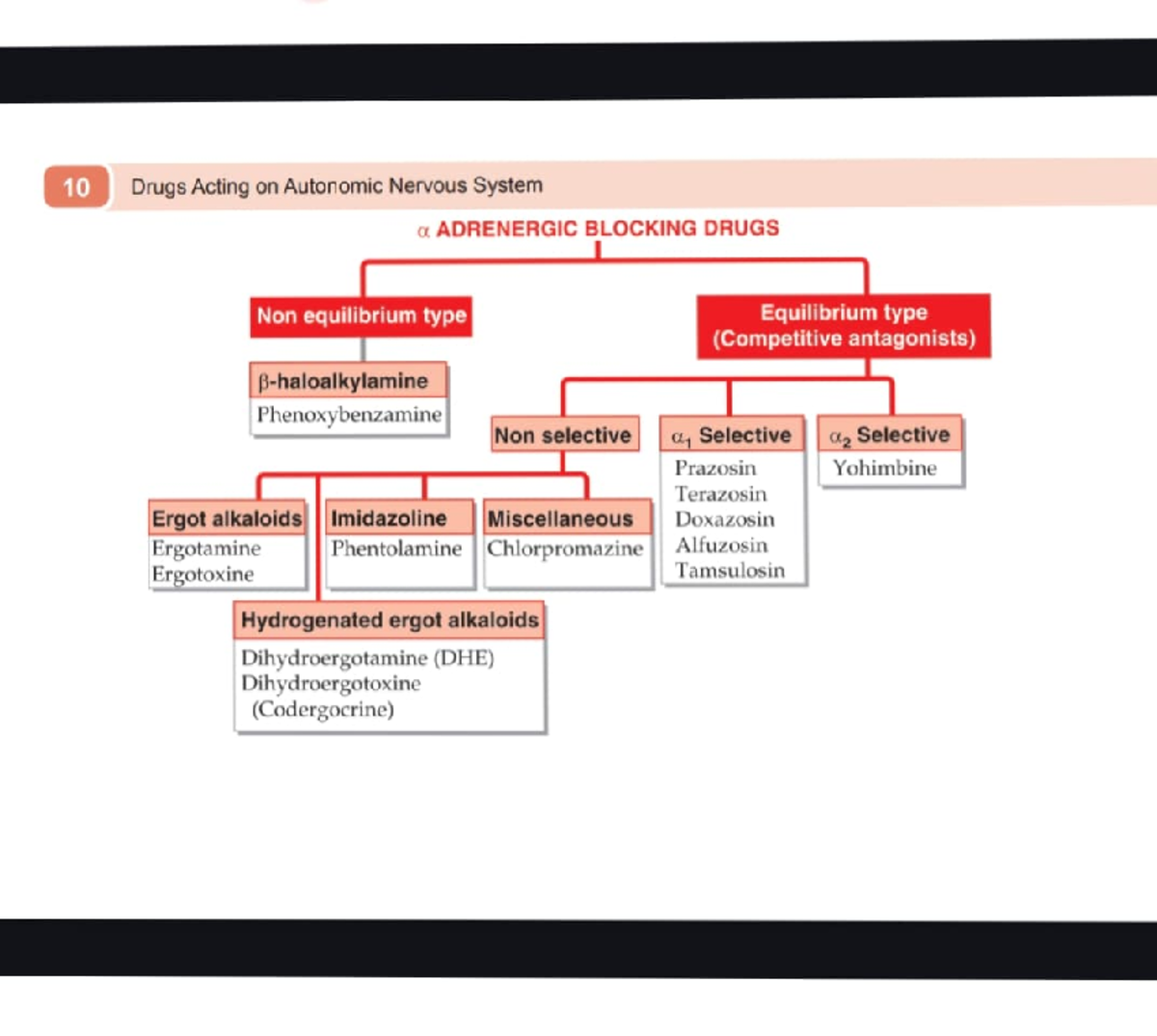 Alpha blocker - Summary Essentials of Medical Pharmacology - 1st prof ...