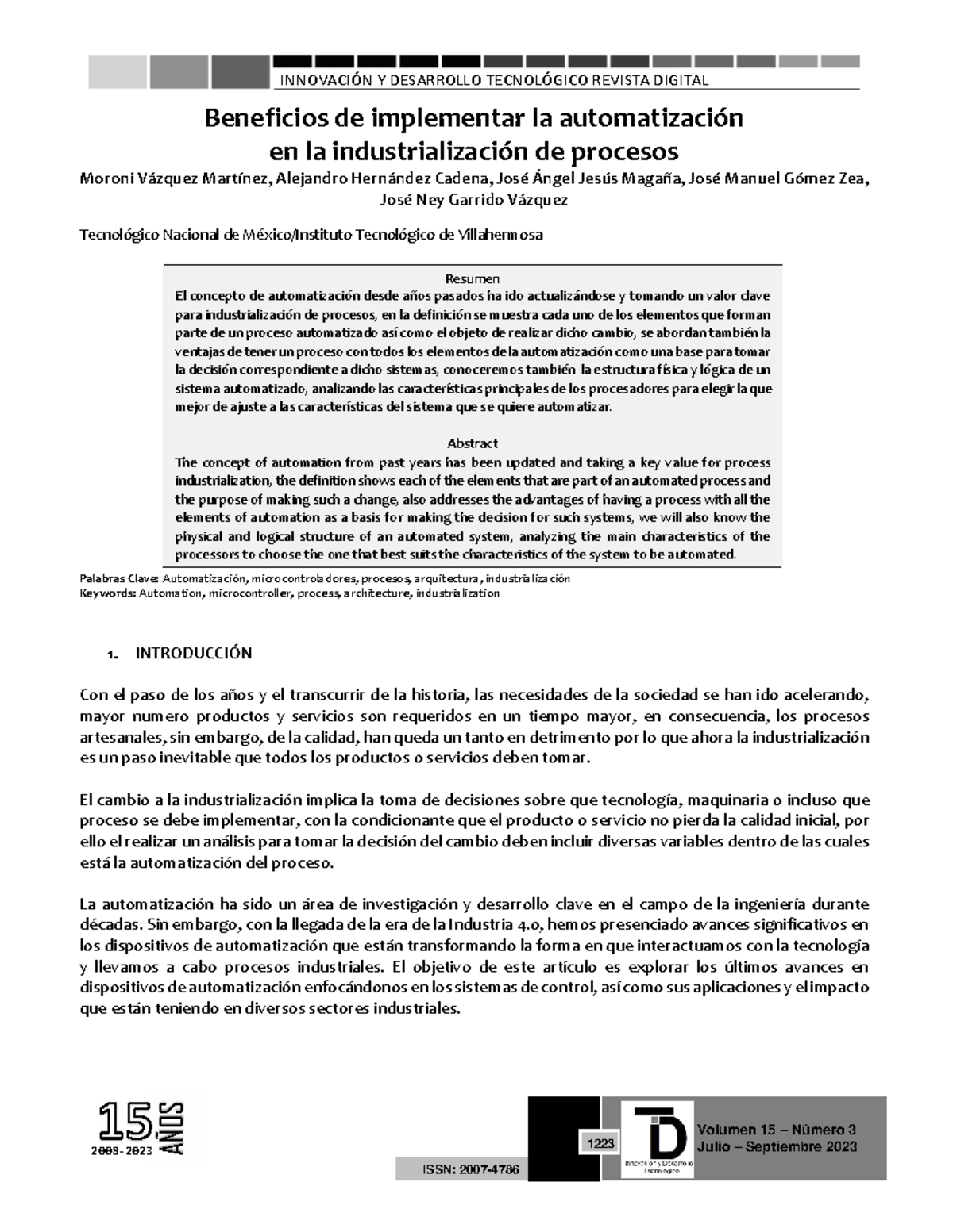 Beneficios de la Automatización en la Industrialización de Procesos ...