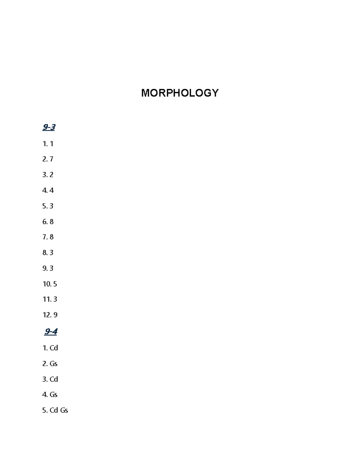 Morphology Assignment 2: Key Concepts and Examples - Studocu