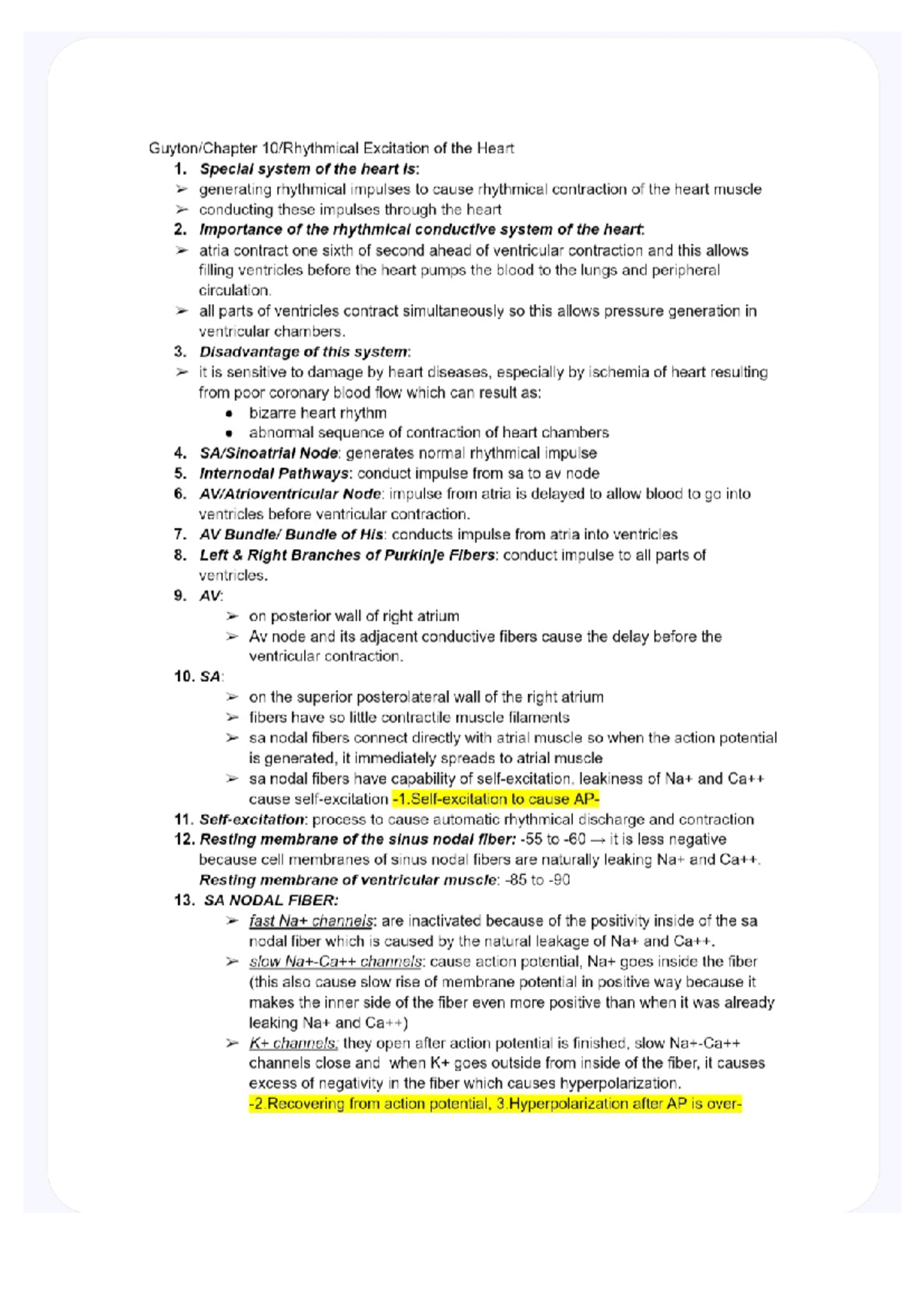 Chapter 10: Heart Excitation Mechanisms - Guyton and Hall Physiology ...