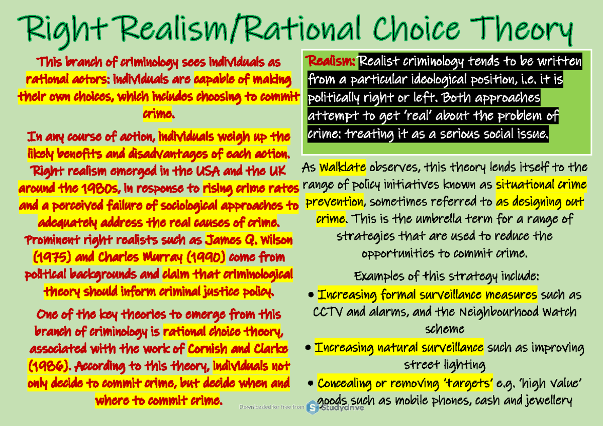 Examples Of Right Realism