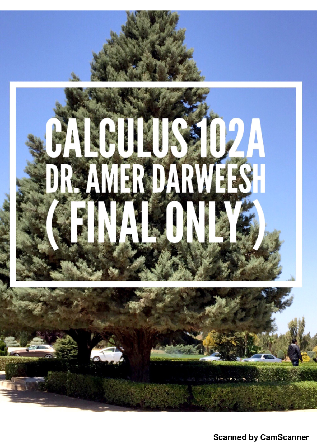 Calculus 102A (Final Exam Preparation Guide) - Studocu