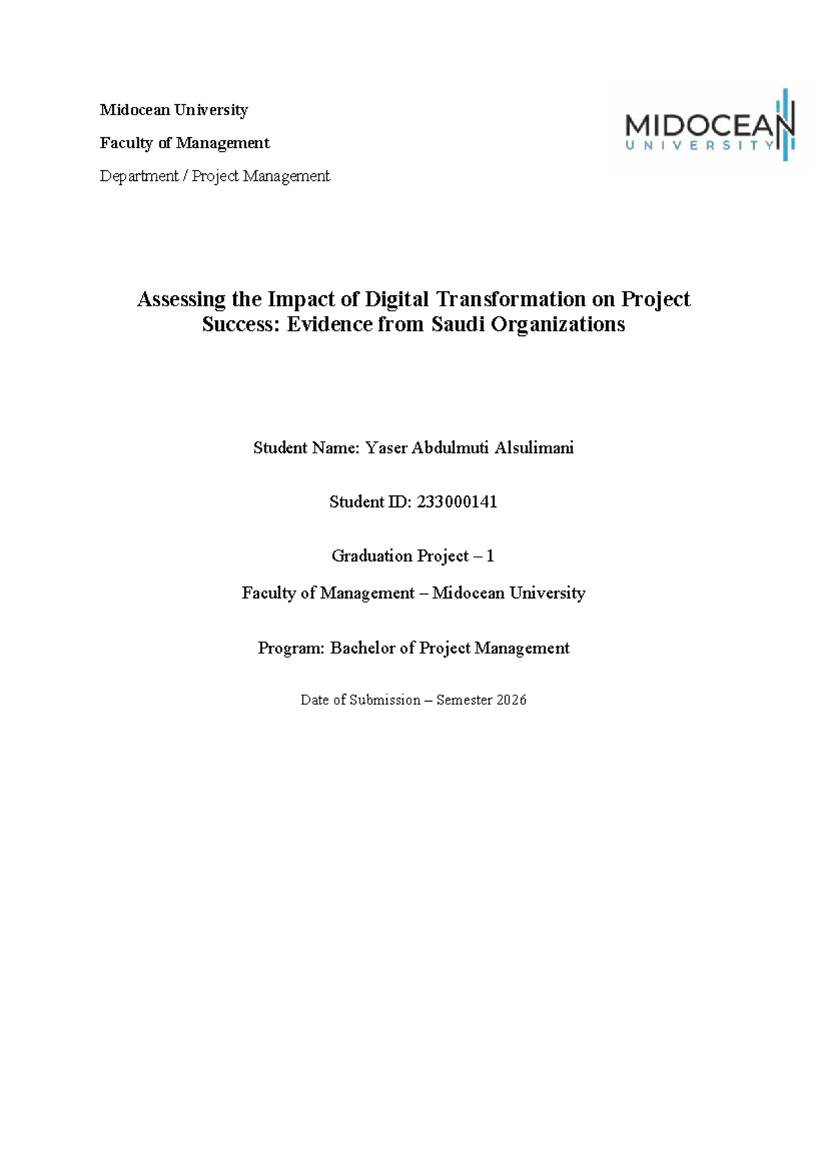 Assessing Digital Transformation's Impact on Project Success (PM 2026 ...