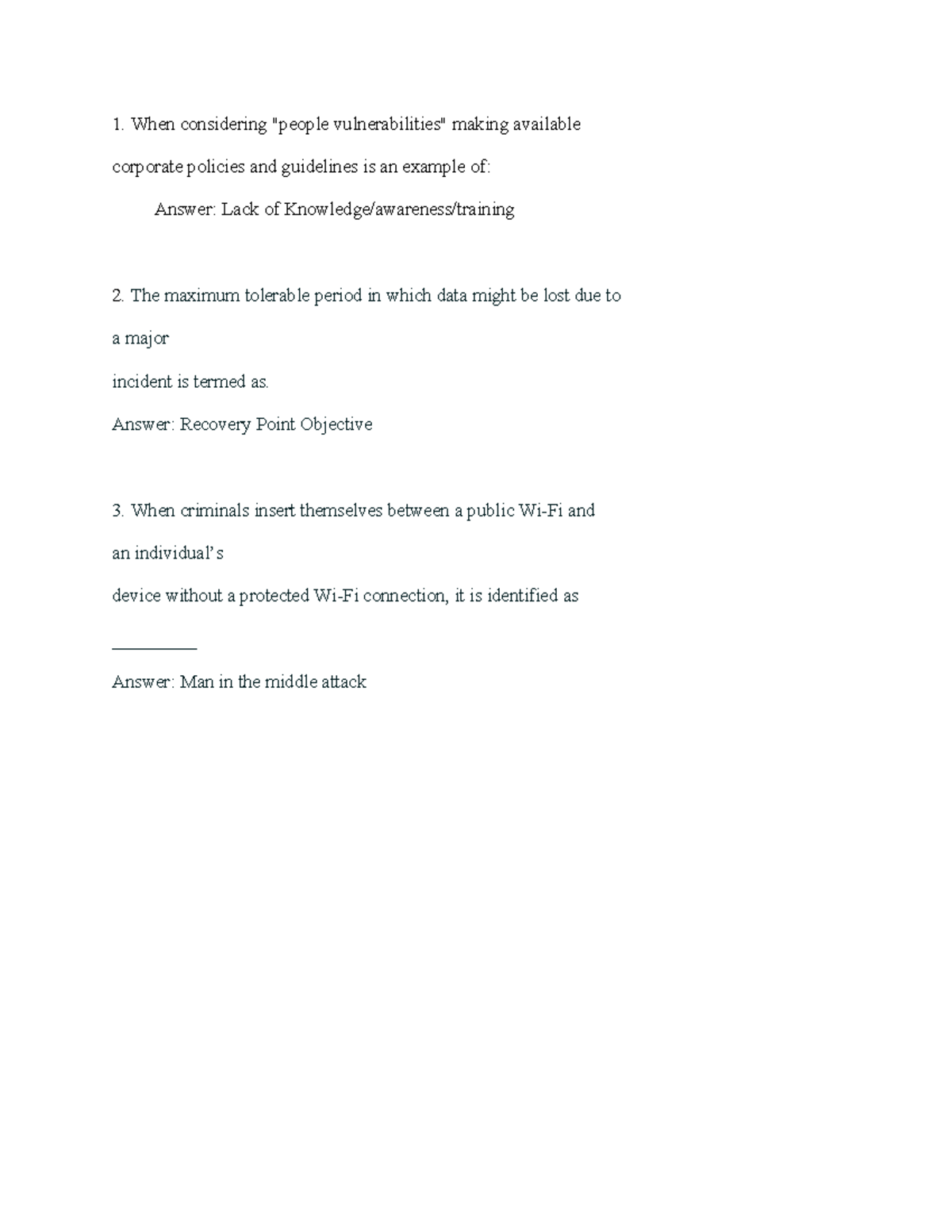 BUS 2202 Self Quiz - Random self quiz practice questions for studying ...
