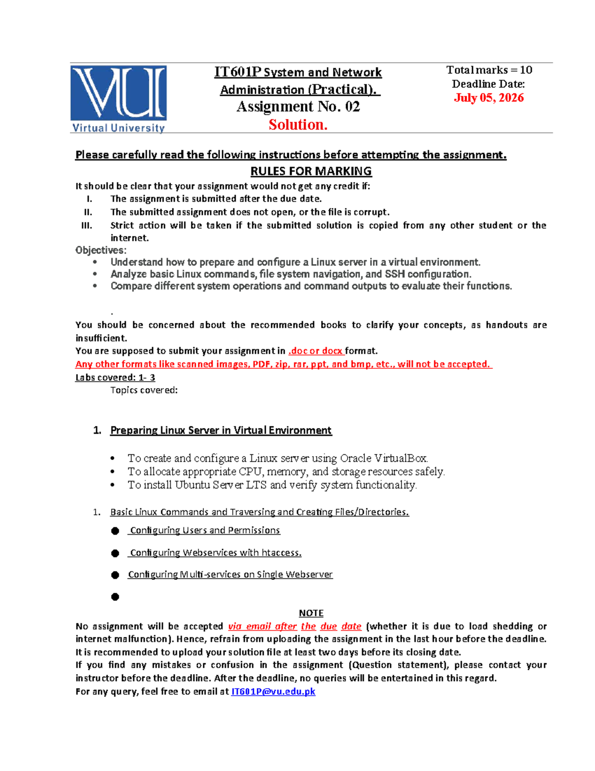 IT601P System & Network Admin (Practical) - Assignment 02 Solution ...