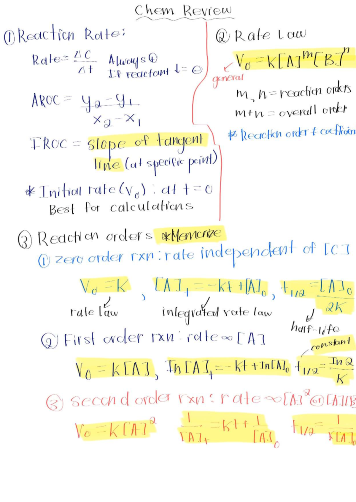 Kinetics and Reaction Mechanisms: Notes for CHEM 101 Final Exam - Studocu
