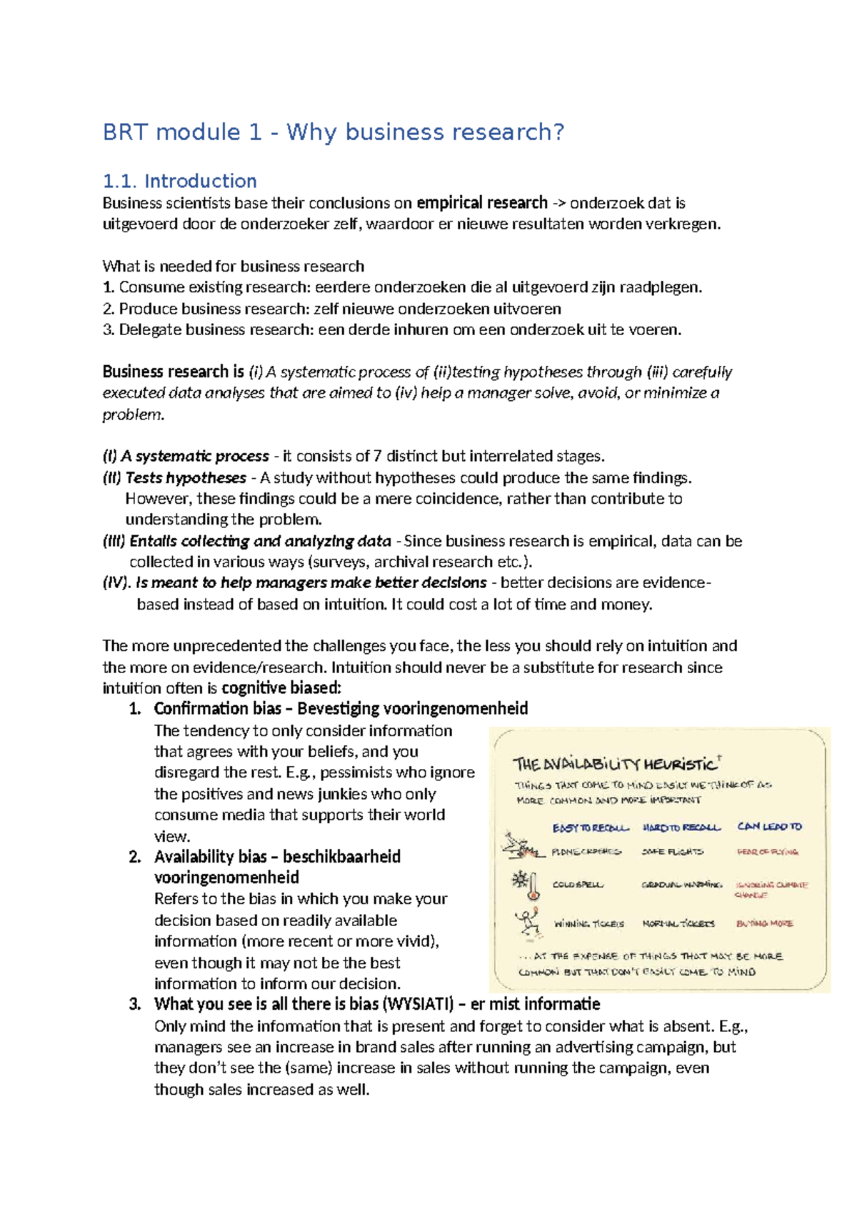 BRT Modules Summary: Understanding Business Research Fundamentals ...