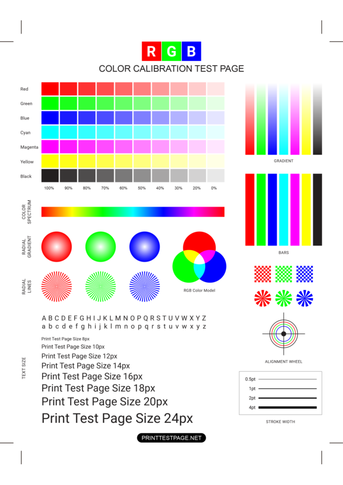 Color-test-page - sdsfsf - COLOR CALIBRATION TEST PAGE o ...