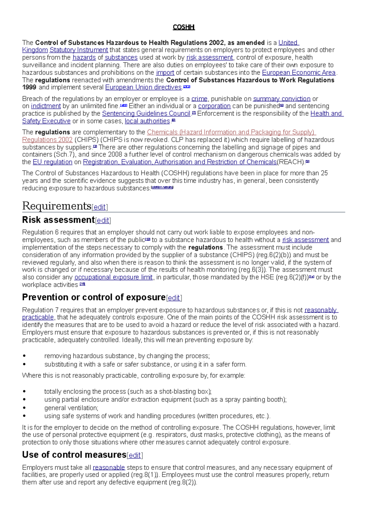 COSHH Regulations Overview and Compliance Guidelines for Employers ...