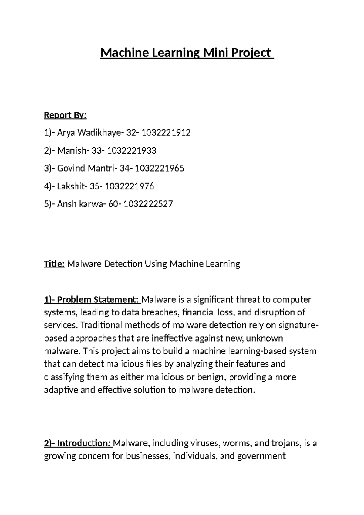 Ml report - LKData linked listData linked listData linked listData ...