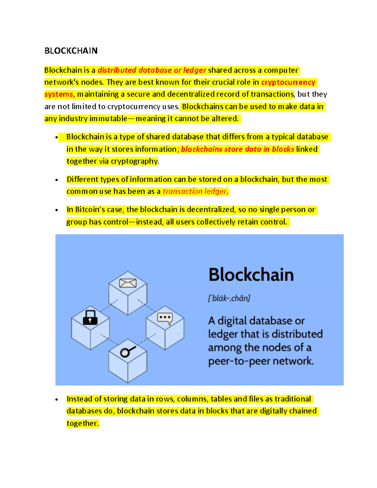 Unit 4 blockchain: Understanding the technology and its applications ...