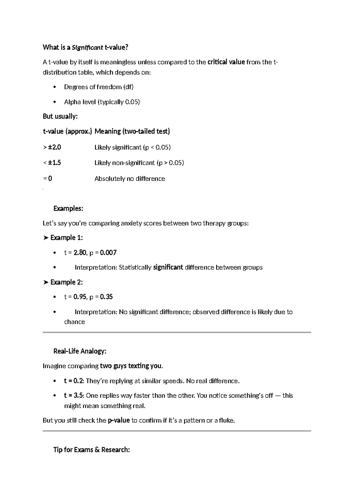 Understanding the Significance of t-Tests: Key Concepts and Examples ...