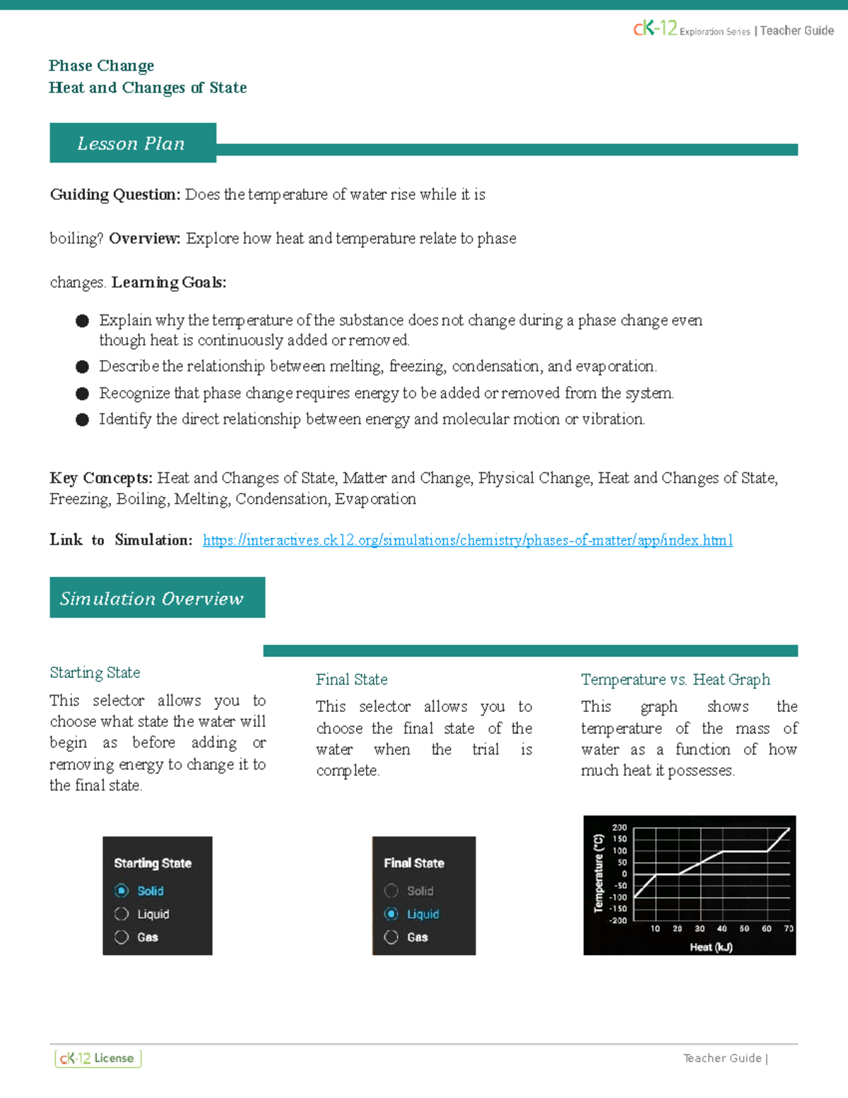 Hkwzdvsk F 0DWHSc E 411 - Heat, Phase Change, and States of Matter ...