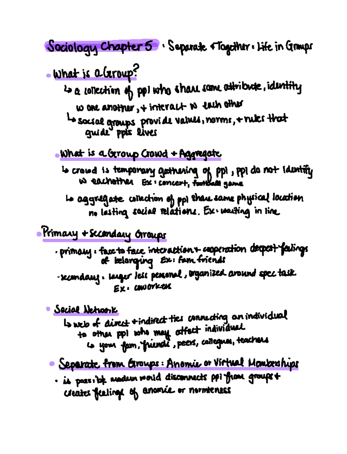 Sociology Chapter 5 - Group Dynamics and Social Interaction Insights ...