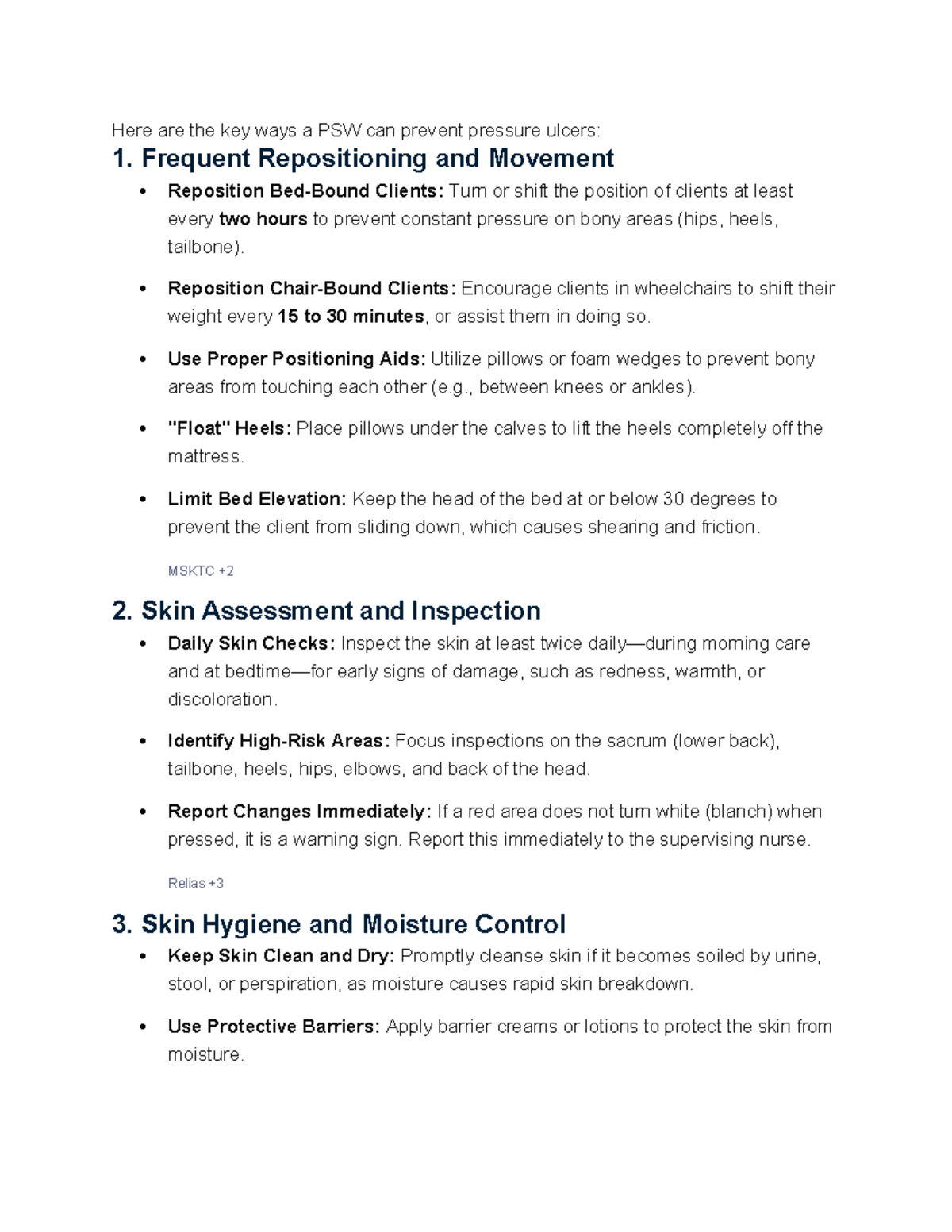 PSW Strategies for Preventing Pressure Ulcers: Key Practices and Tips ...