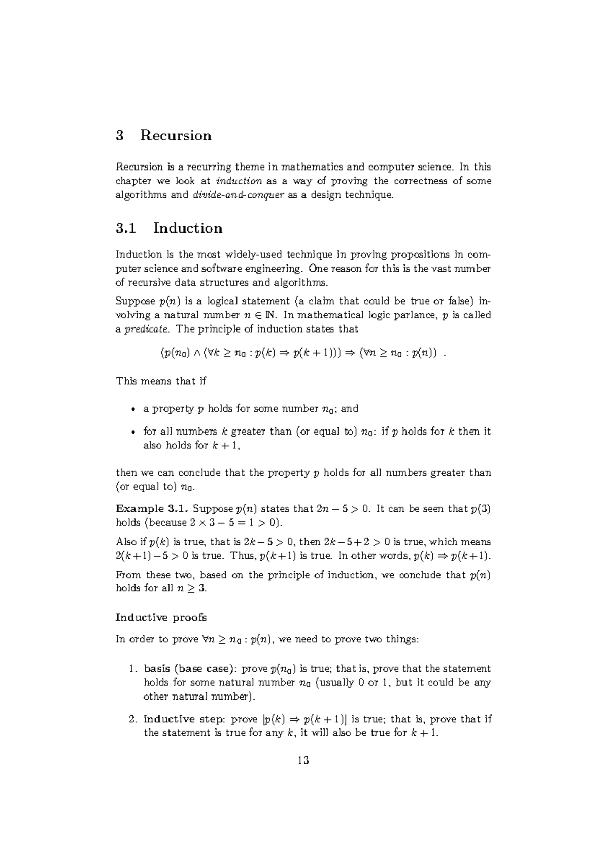 COSC262 - Week 2 Recursion and Divide & Conquer Notes - Studocu