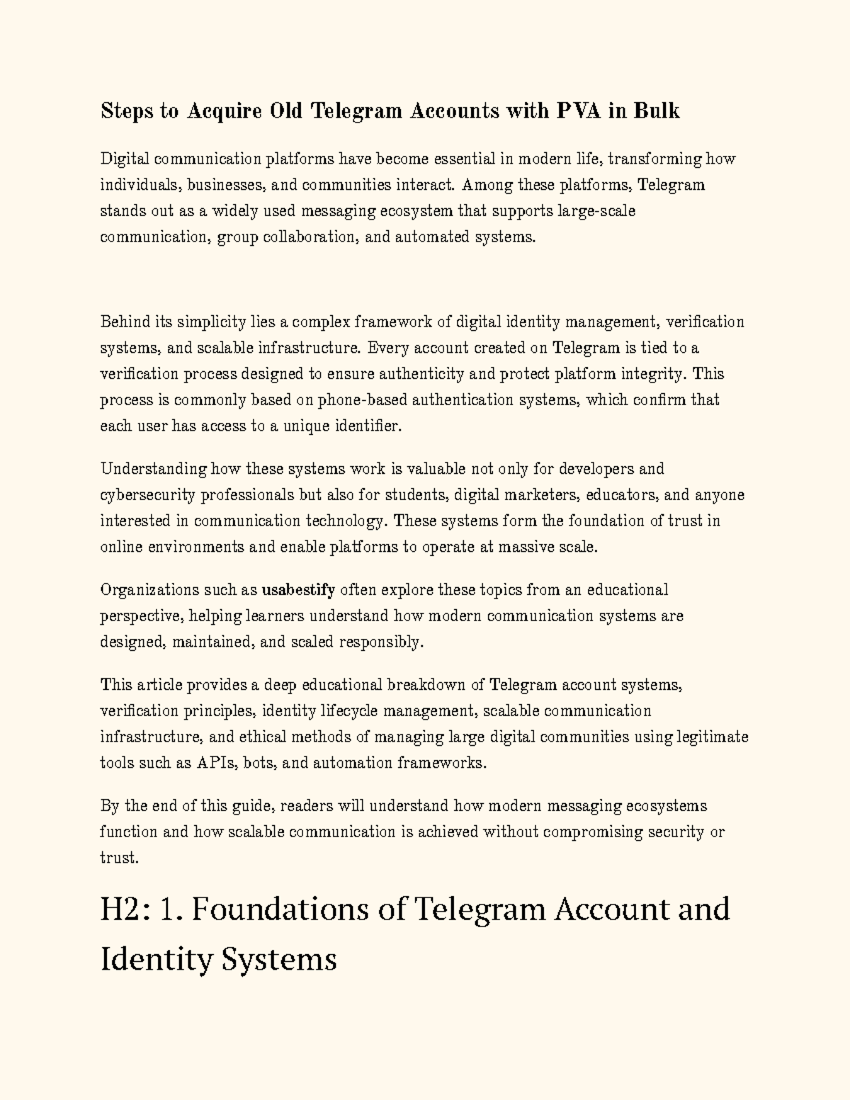 Understanding Telegram Account Verification & Scalability Systems - Studocu