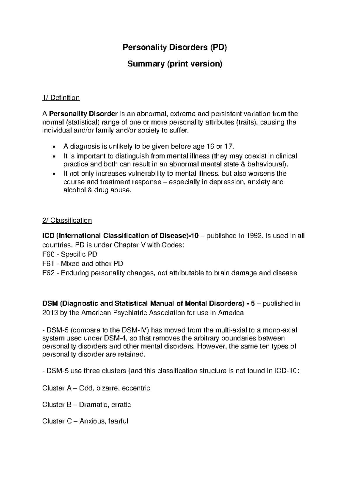 Personality Disorders (PD): Comprehensive Overview & Management Guide ...
