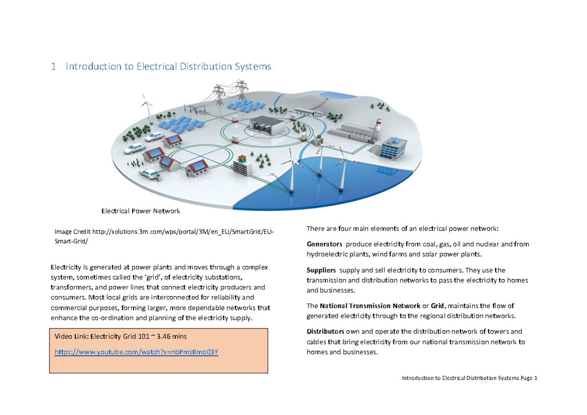 1 Introduction to Electrical Systems - 1 Introduction to Electrical ...