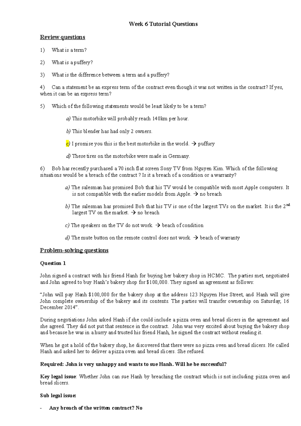 Week 6 Tutorial Questions - 2021 [Official Version] - Week 6 Tutorial ...