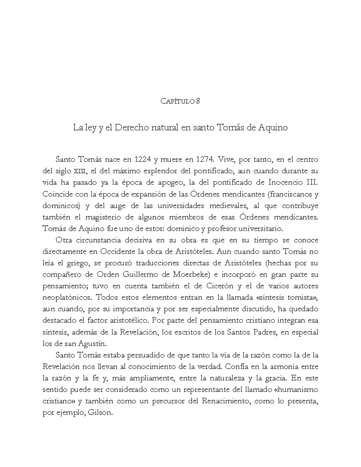 Bolilla 7 - Unidad 7: La Ley y el Derecho Natural en Santo Tomás de ...