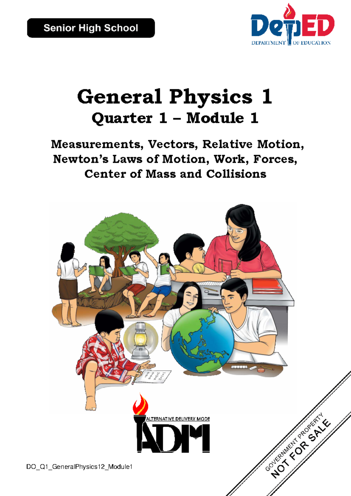Gen. Physics 12 Q1 Module 1: Measurements, Vectors, Motion & Forces ...