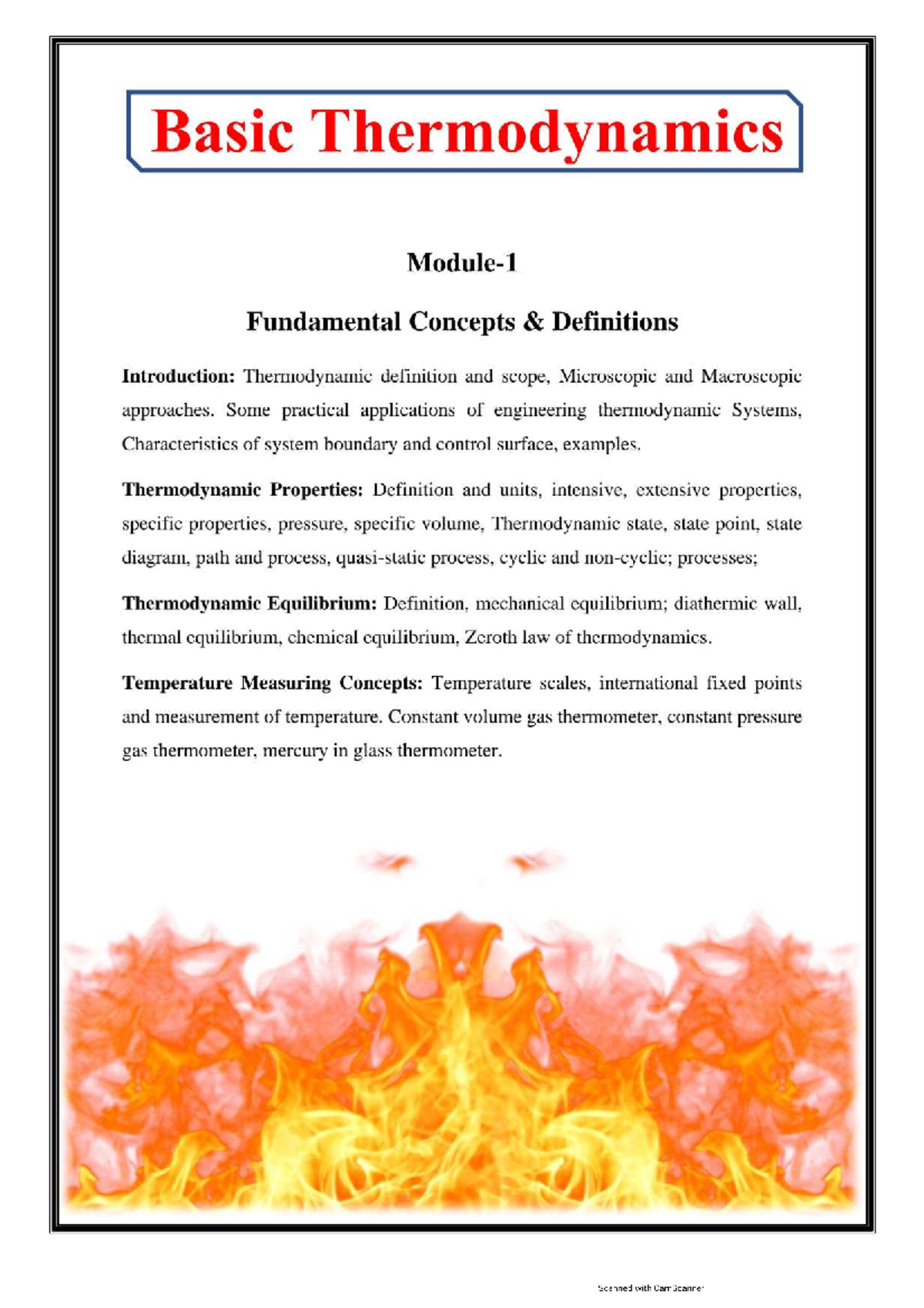 BTD 101: Fundamental Concepts and Definitions in Thermodynamics - Studocu