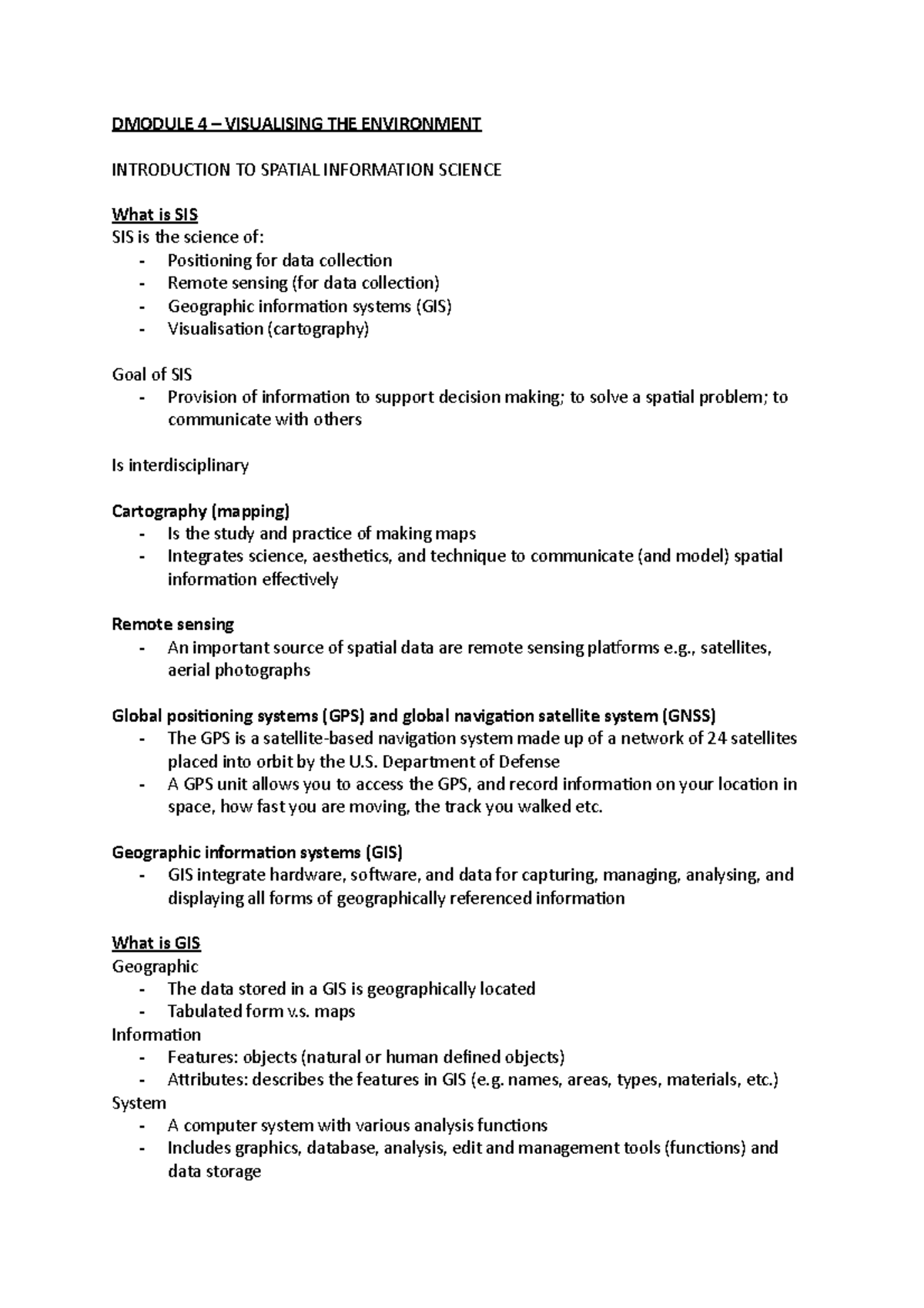 Module 4 notes lectures 2021 material - DMODULE 4 – VISUALISING THE ...