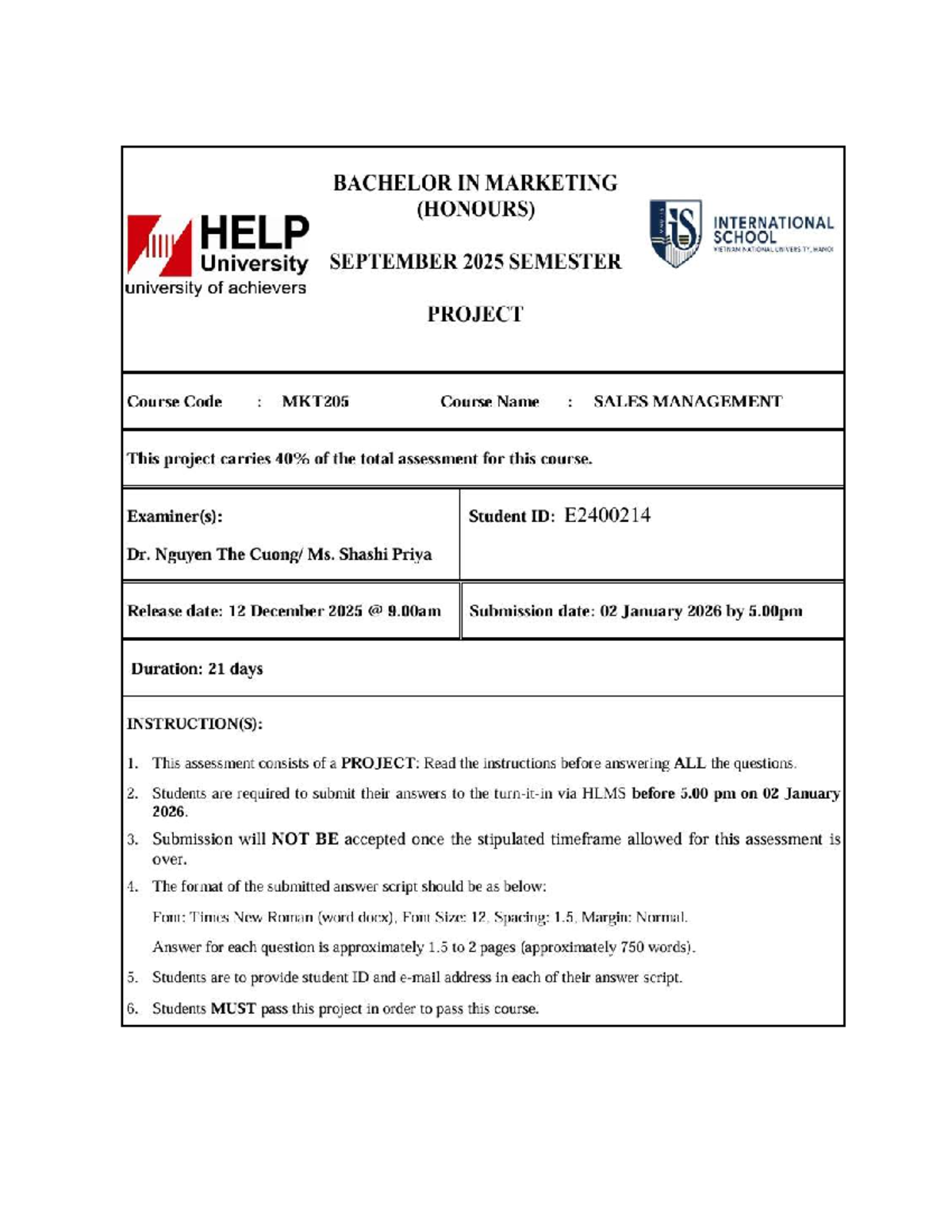Sales Management Strategies: Final Exam - SGJKSBGJLSGJS - Studocu