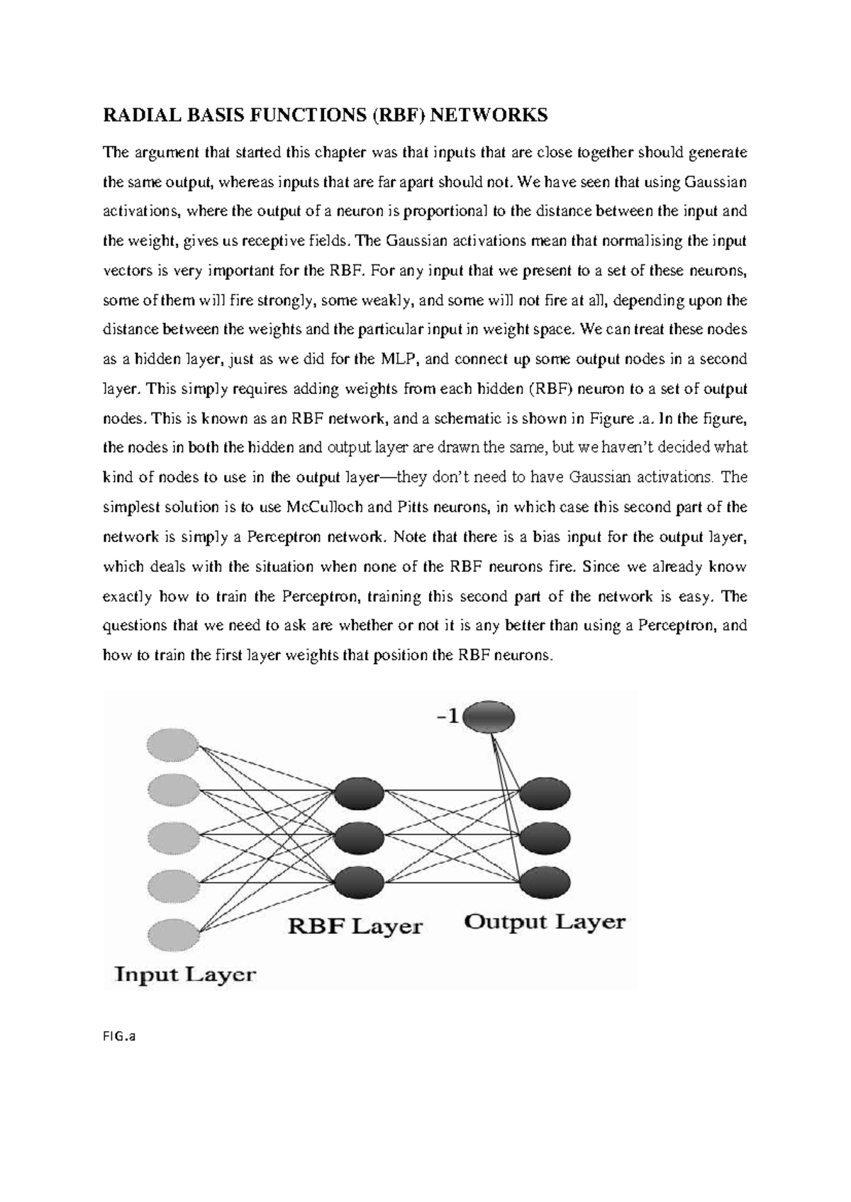 RBF Networks: Key Concepts and Training Methods - ML Notes - Studocu