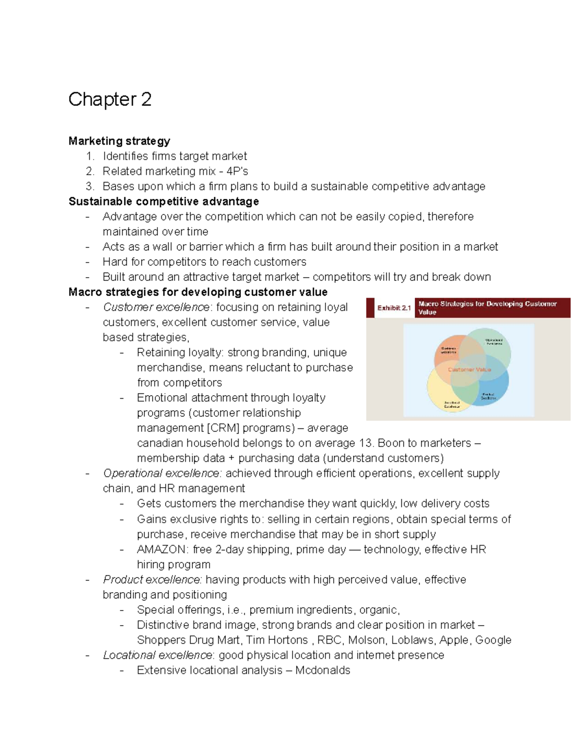 Adm2320 - Comprehensive Marketing Study Notes: Chapters 2-5 Topics ...