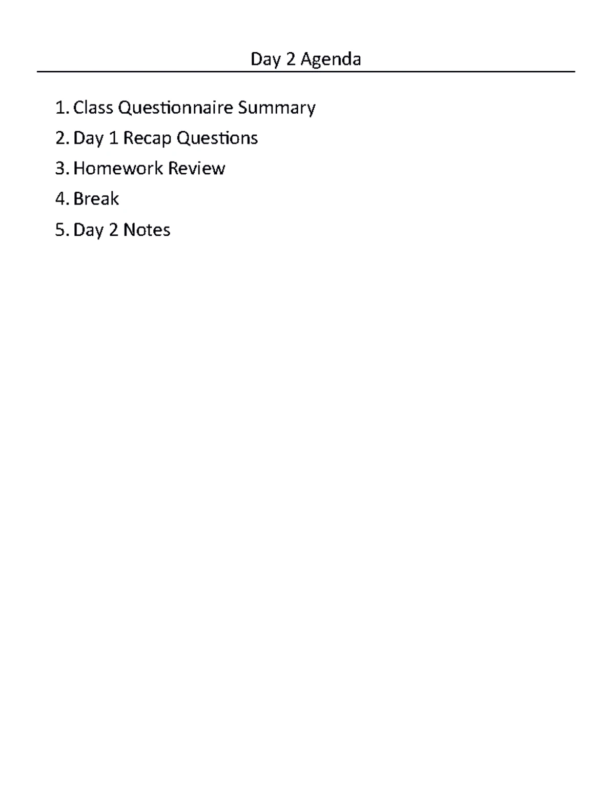 Week 10 Notes (Ch.5 pt 1) - Week 10 Agenda 1 2 #2 together 3 5 Part 1 ...