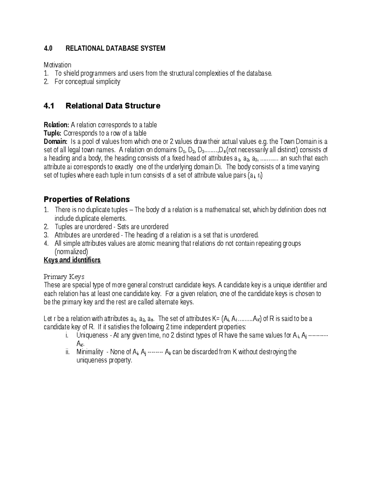 SQL Notes - Best for Revision (Course Code: 4.0) - Studocu