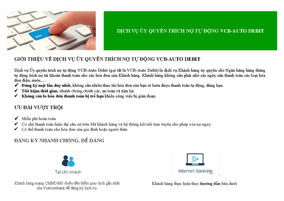 15112017 2017 1113 HDSD Auto Debit Vi - DỊCH VỤ ỦY QUYỀN TRÍCH NỢ TỰ ...