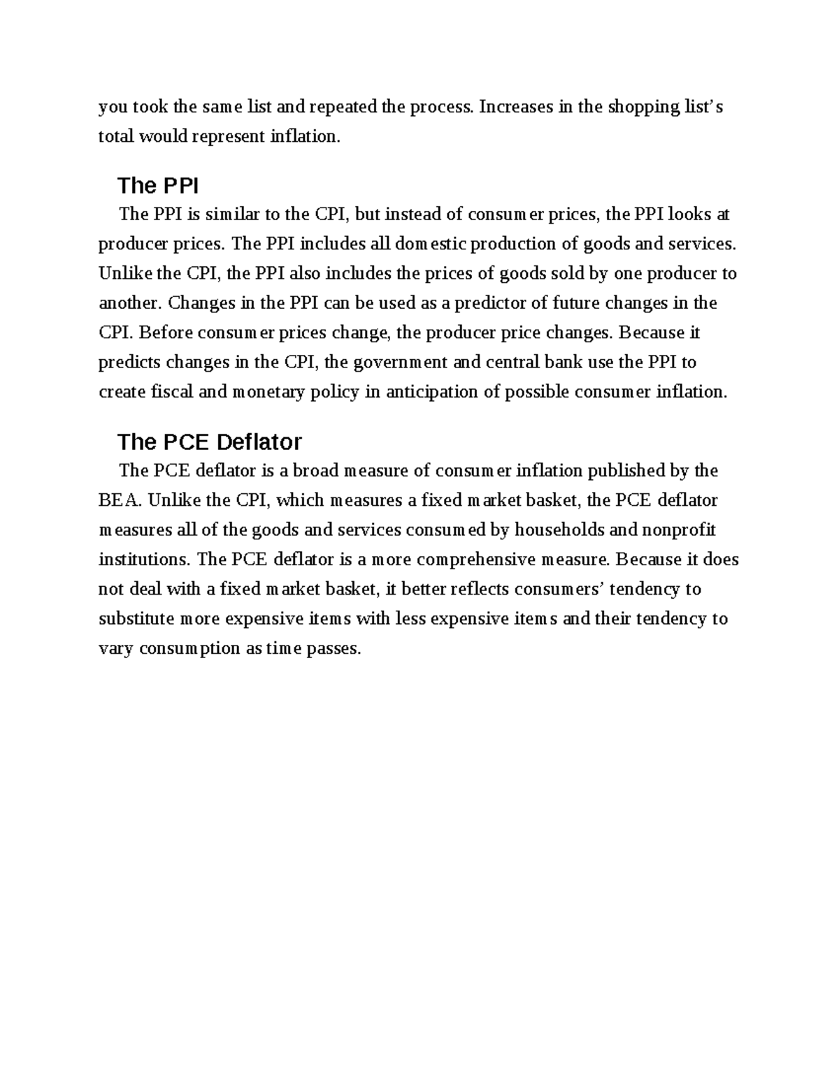 Economics 101 P21: Summary Notes on Inflation and Its Impacts - Studocu