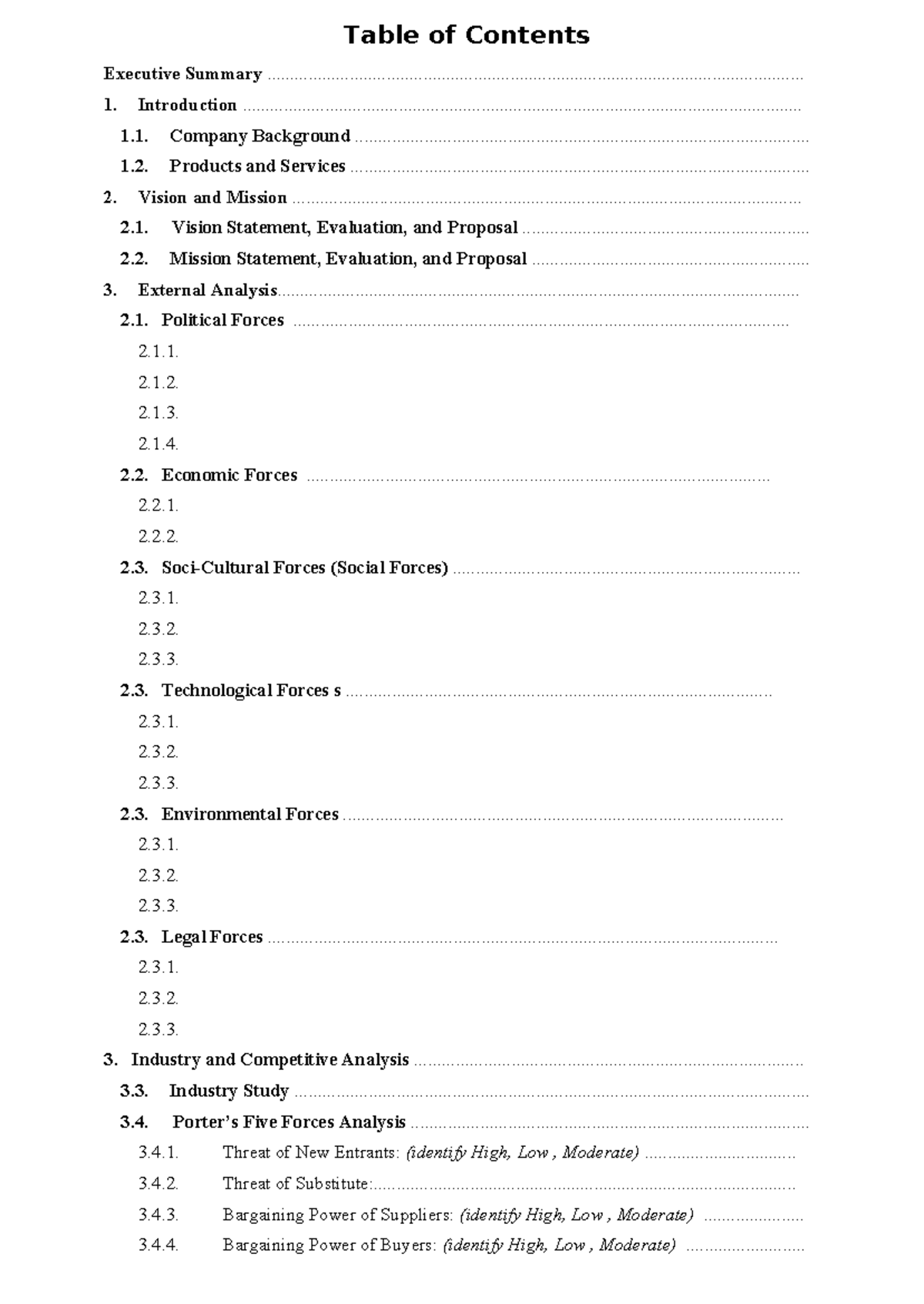 Strama Paper Format 2025: Comprehensive Company Analysis - Studocu