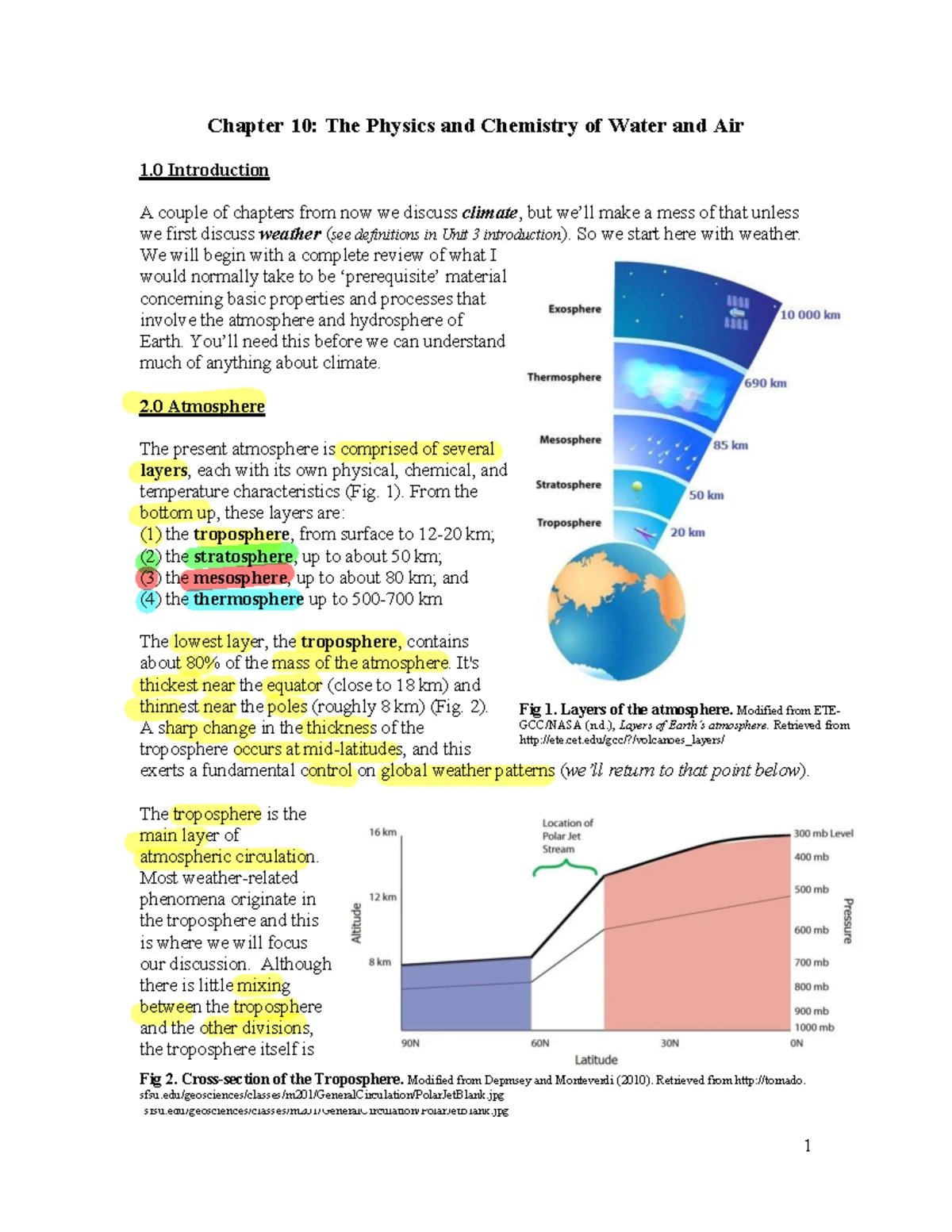 Earth Sci Unit 1 - Chapter 1 notes and summary of lecture content ...