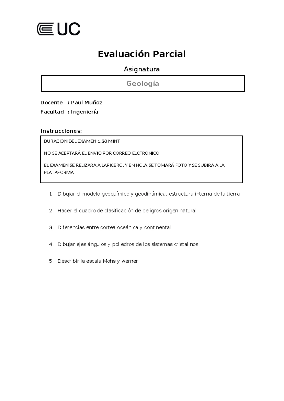 Datamine MSO final examen parcial - Datamine MSO final Realice un ...