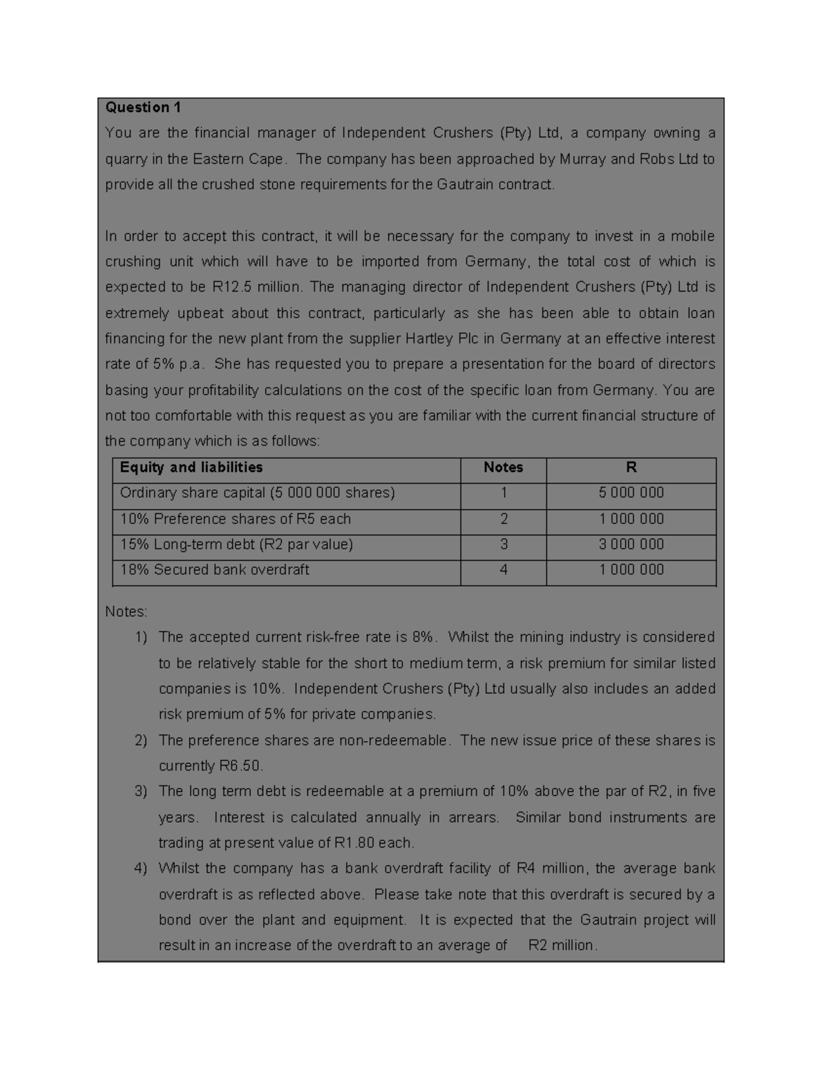 COC & WACC Practice Questions - Financial Management Insights - Studocu