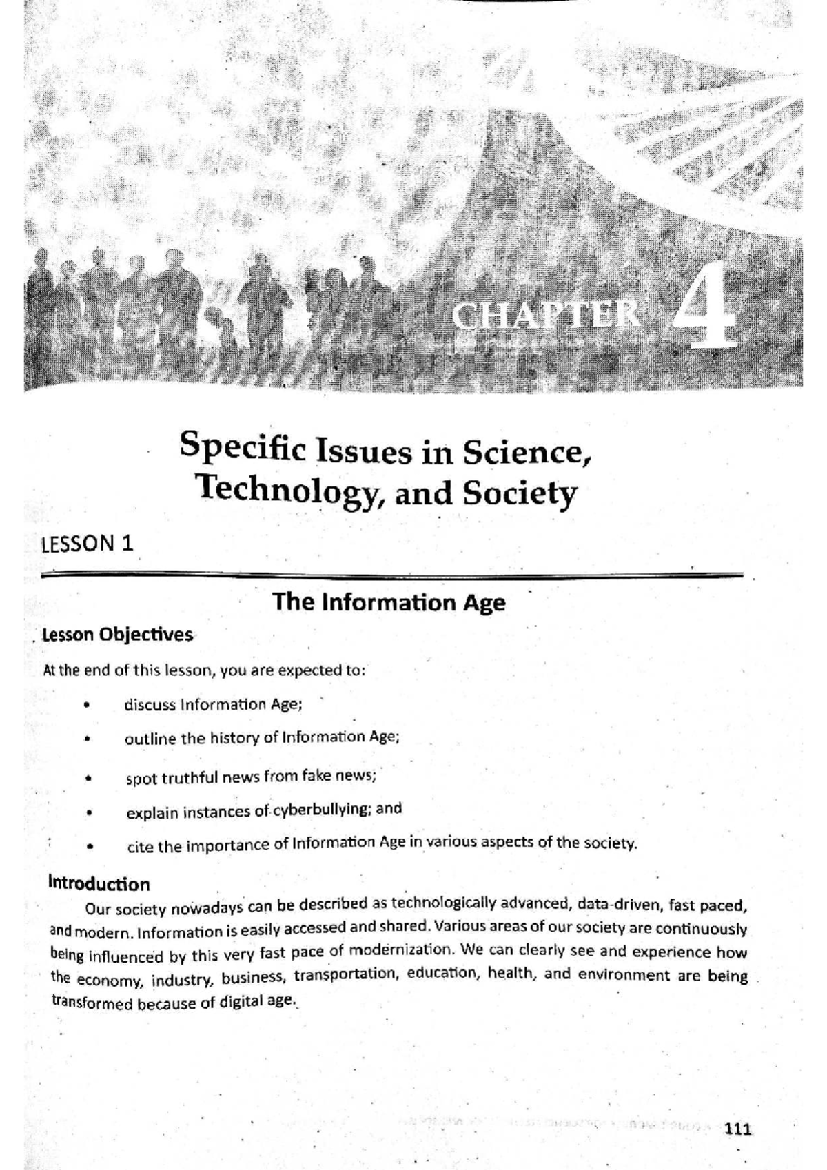 STS 2025 CH4: The Information Age & Biodiversity in Society - Studocu