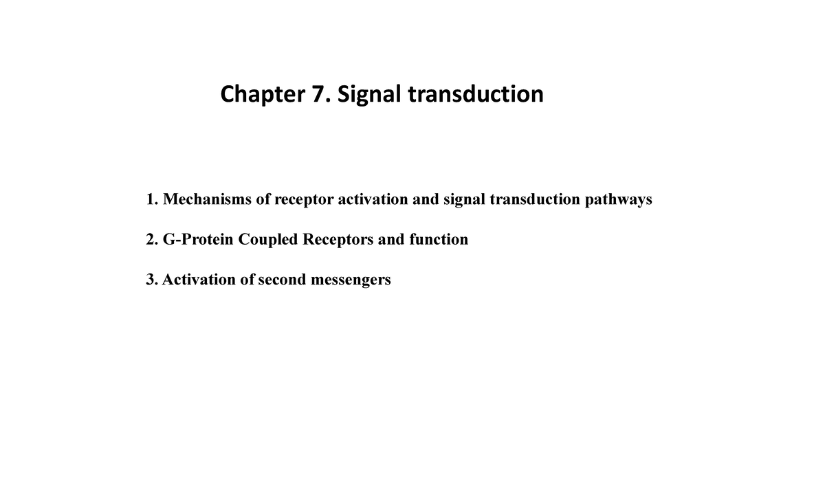 Midterm Notes on GPCR, MAPK Pathways, and Apoptosis Mechanisms - Studocu