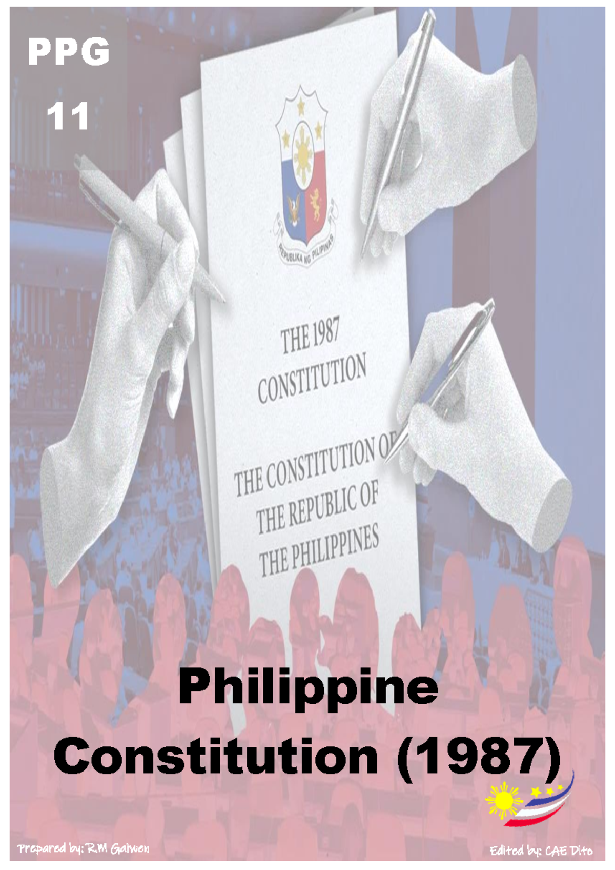 PPG11 Study Notes on the 1987 Philippine Constitution - Studocu