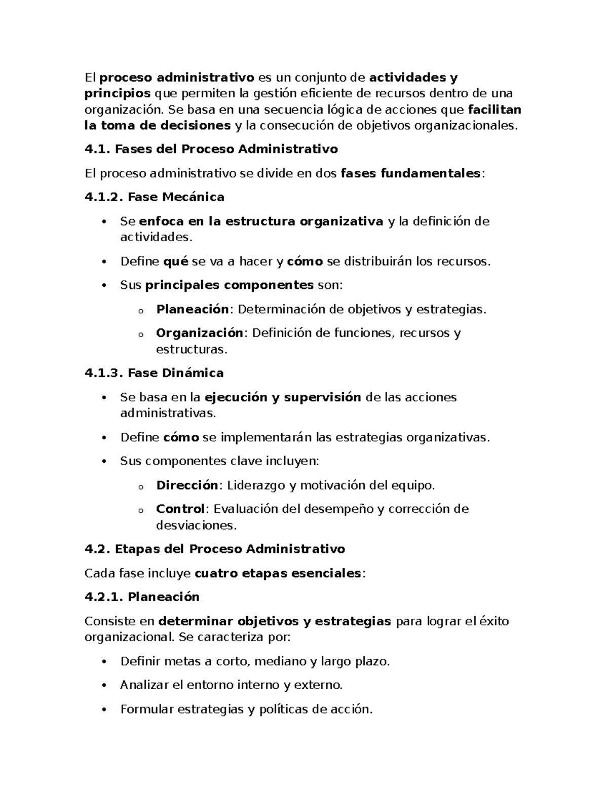 Administración: Fases y Elementos del Proceso Administrativo - syyy ...