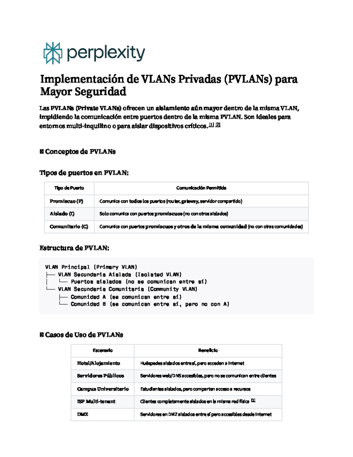 Implementación de PVLANs para Seguridad en Redes - Curso de Redes - Document Preview