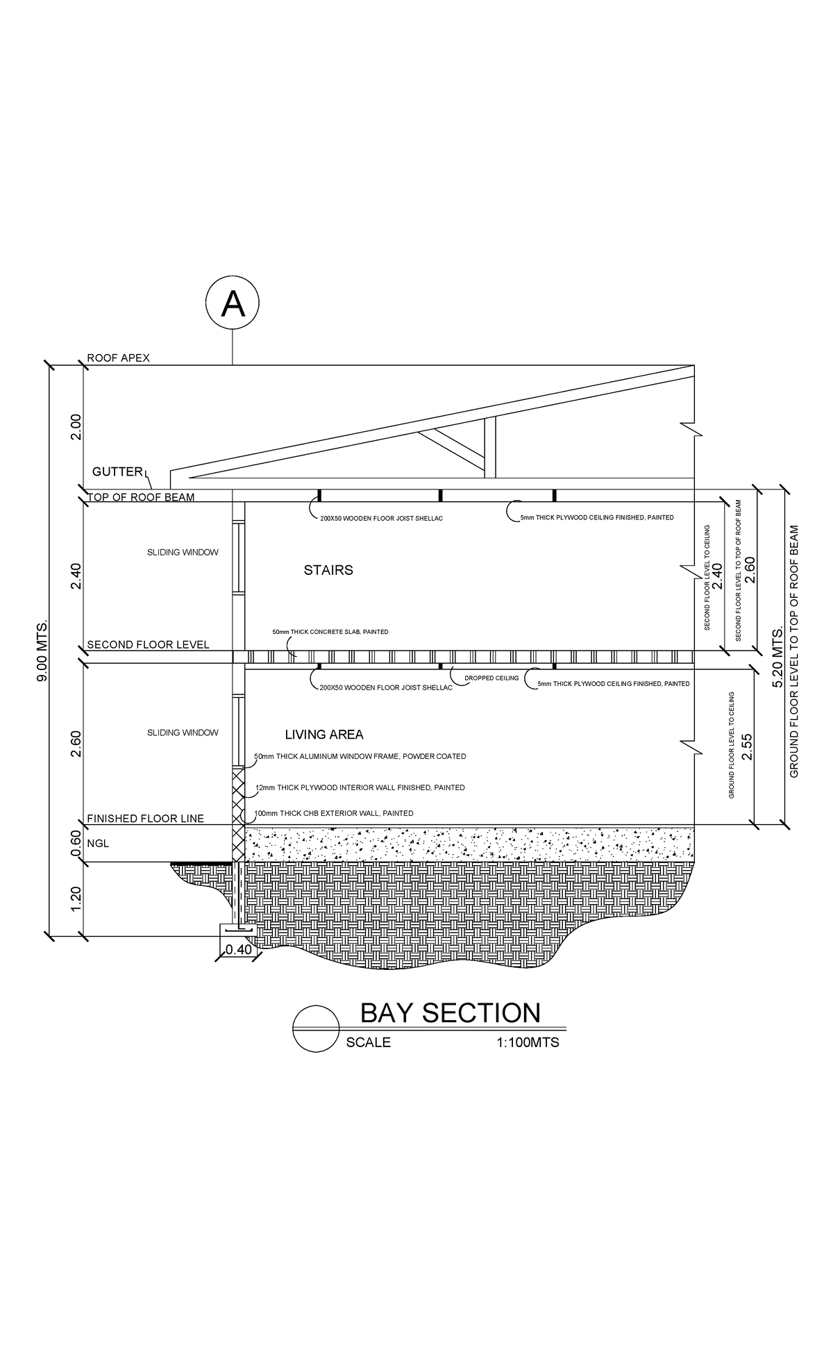 BAY Section Details for Construction Project: Roof and Walls - Studocu