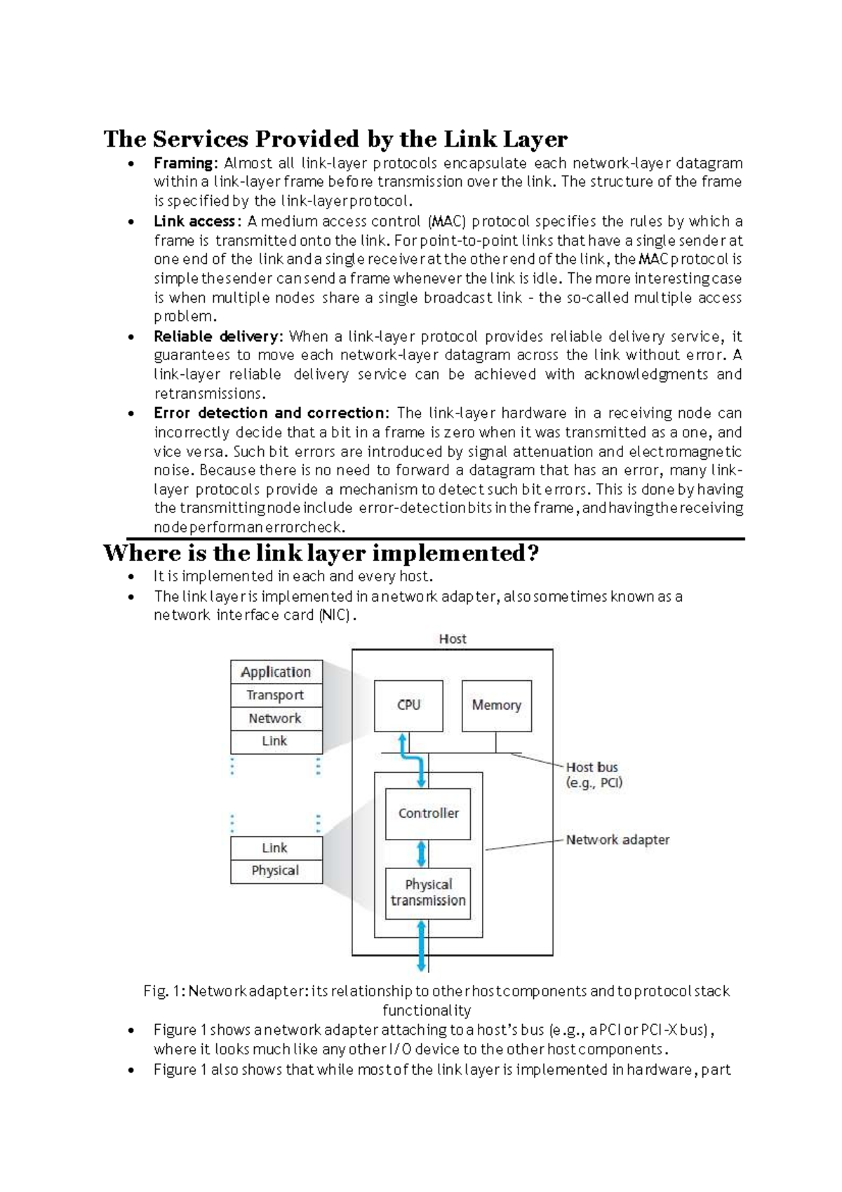 Link Layer Protocols and Network Access Techniques (CN Notes) - Studocu
